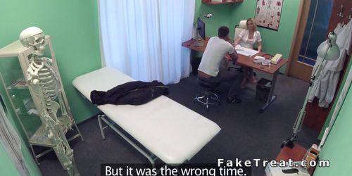 Nurse wanks and fucks patients cock