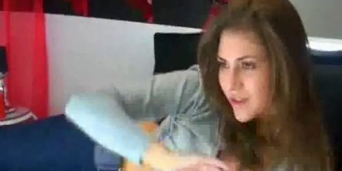 Beautiful brunette striptease - video 2