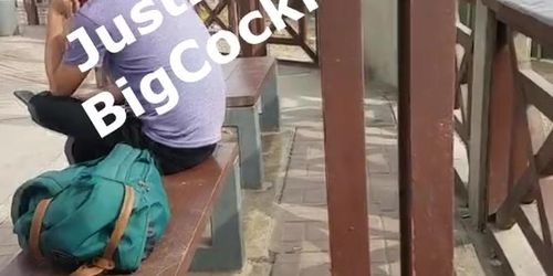 Cumming in public next to some sranger