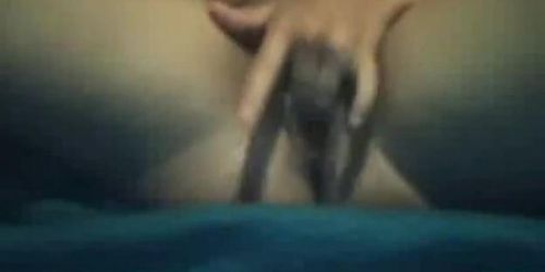 Creamy pussy squirts on cam