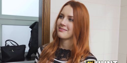 4K HUNT - Redhead cheats on her boyfriend for a huge sum of money