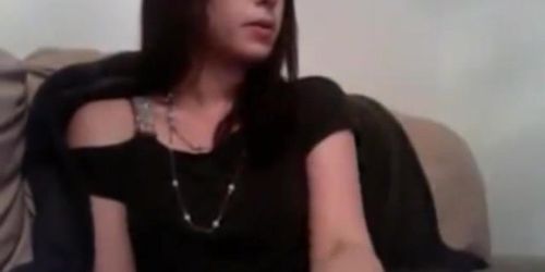 Girl Hiccuping while smoking