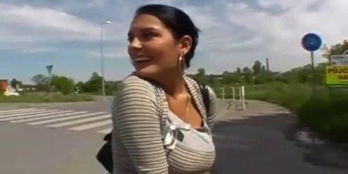 Superbe fille baisee au bord d'une route - video 1