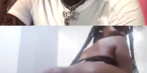 EBONY THOT FISTS HERSELF ON GOLD GAD INSTAGRAM LIVE