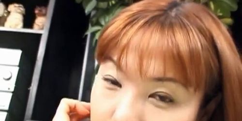 ALL JAPANESE PASS - Haruka Mastui sucks boners and vibrator