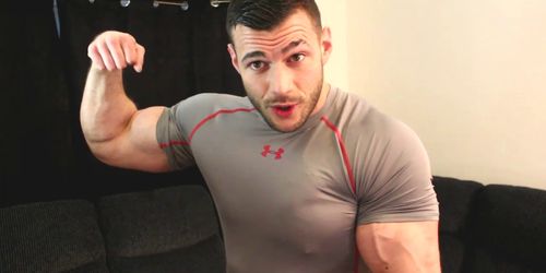 Lycra Fetish Shredded Muscle Wanking