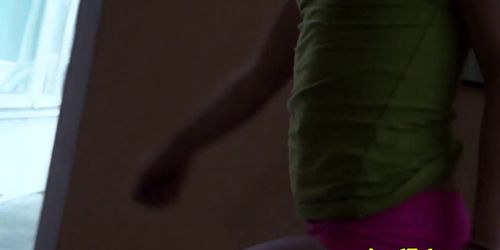 MOFOS - Dancing anal amateur gets cum on her booty from bf