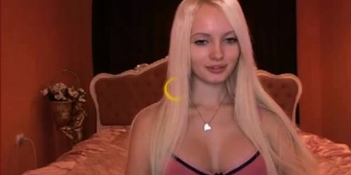 Perfect Blonde Cam Girl Rides Her Dildo