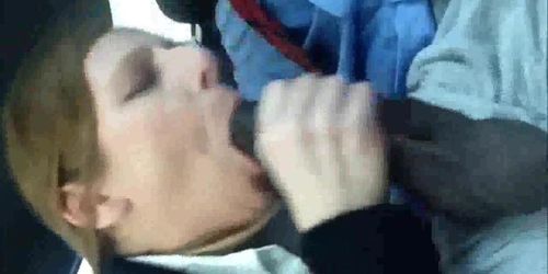 Theater mature business woman swallows her bbc co worker in the car window teen