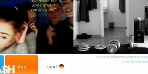 forced to show cock by students