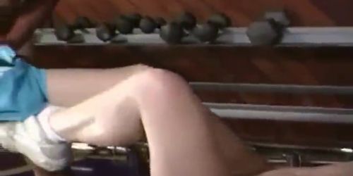 gym sex - video 3 (Strap On)