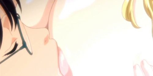 Lascive anime blonde jerks cock - video 2