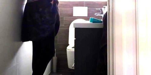 Caught Stepsis Masturbating In Bathroom