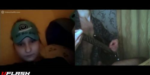Videochat Flash Cute Teen Filmed Cumshot