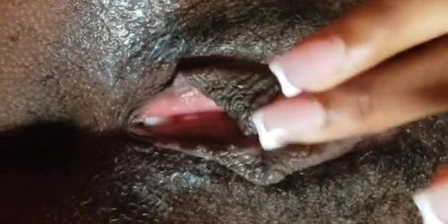 Ebony Creampied Pussy