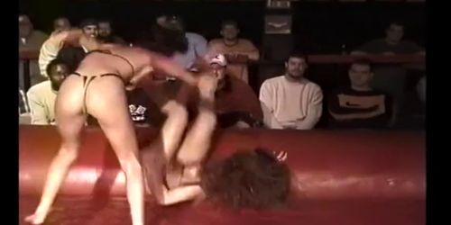 Sexy Bikini Girls Catfighting until they're Naked