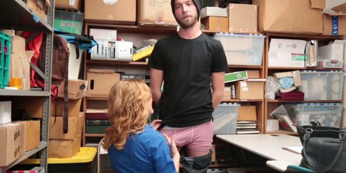 Shoplifter fucking the LP Officers pussy on top (Krissy Lynn)