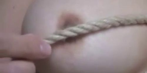 horny busty bitch bondaged fucked in park - video 1