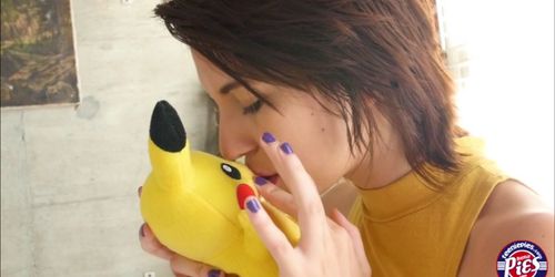 Cece fucked her Comforting pokemon and lets him fill her