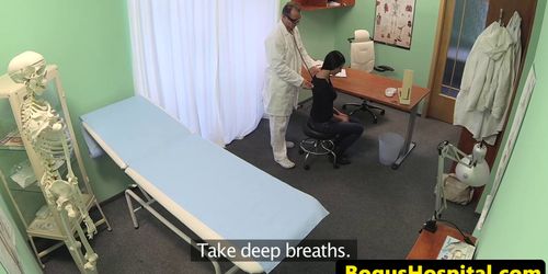 FAKEHUB - Amateur eurobabes ass gets jizzed by fake doc