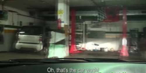 MOFOS - Pulled euro newbie pussyfucked on car hood
