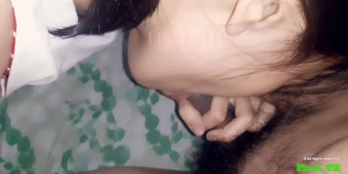 Asian Thai teen no condom with Creampie Surprise! - ???????????