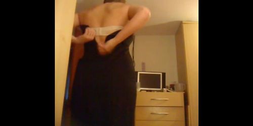 Horny mom tries her dresses