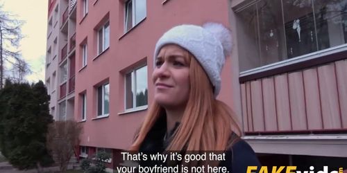 Russian redhead takes cash for sex (Jenny Manson)