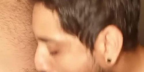 Handsome boy sucks a rough cock, cums on the camera and eats it