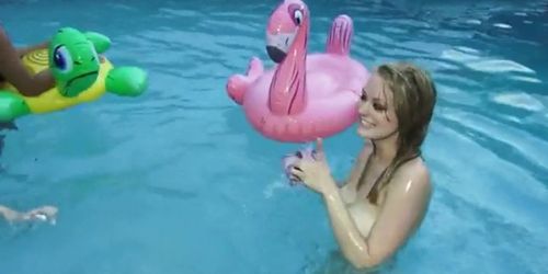 hot party girls sucking cocks in the pool