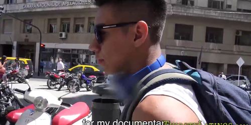 Latin straighty gets cum - video 1
