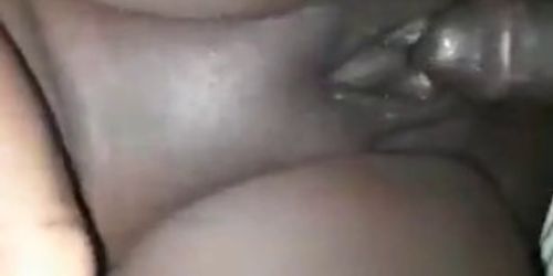 Chubby ebony girl fucked on cam