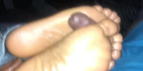 sleepy size 9 ebony solejob ( so stinky I couldn’t last 3 min )