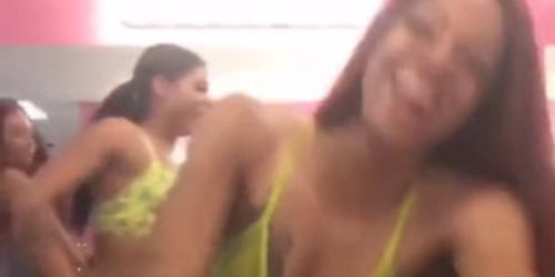 Strippers in Locker Room Naked Twerking