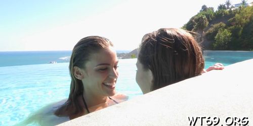 Sensual lesbians make out - video 3