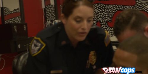 Criminal is subdued into fucking officer Smiths pussy