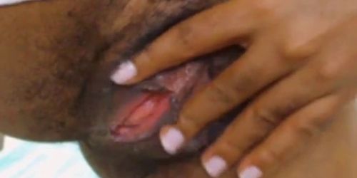 Ebony Hairy Pussy Play on Cam