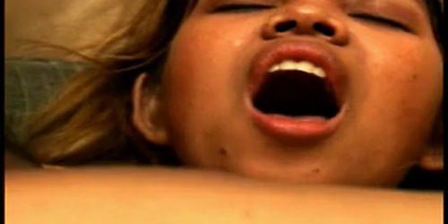 Asian skank gets her hairy cunt fucked and face jizzed on