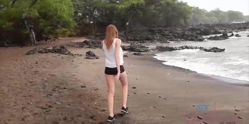 500px x 250px - ATK Girlfriends - Ashely makes it to the nude beach in Hawaii! (Ashley  Lane) - Tnaflix.com
