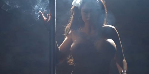 Chloe Lexus Smoking and Pole Dance