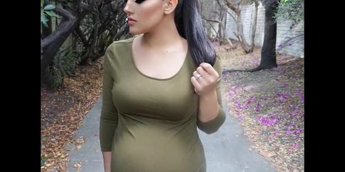 Girl Goes From Petite To Huge Preggo Baby Bump