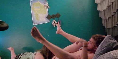 THICK PAWG GIVING SLOPPY TOPPY & RIMMING SEXY WHITE BOY 