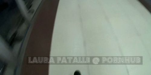 Teen Squirt Public Toilet Masturbation - Laura Fatalle