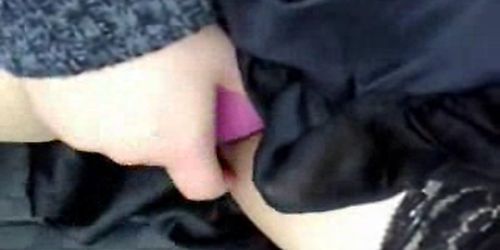 Public masturbation in car part2