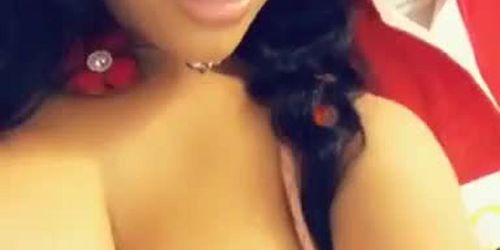 Nicki Minaj nipple slip tits flashing 