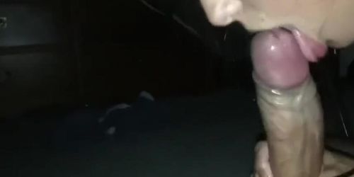 Huge fat dick gave me cum in all my mouth and hands