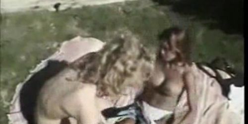 Lesbians Kissing Licking  Under The Sun...F70