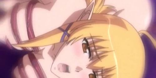 Charming anime getting boobs rubbed