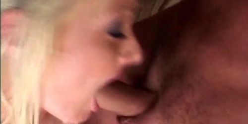 Blonde hoe eating cocks and ass fucking