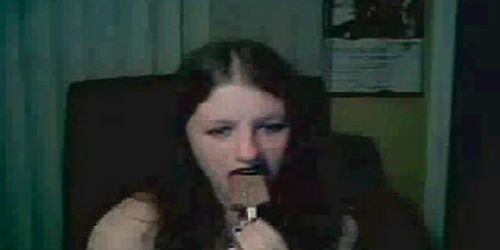 hot gothic samuel flashes and sucks